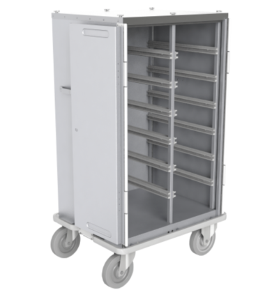 Aluminium transfer cabinet - 2-column format