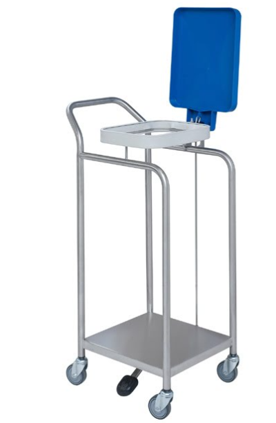 Soiled linen or waste bag cart