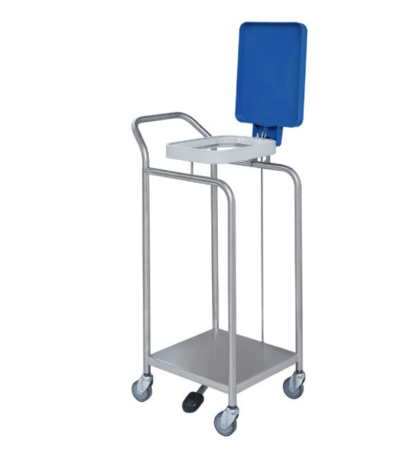 Chariot support de sac à linge sale ou déchets