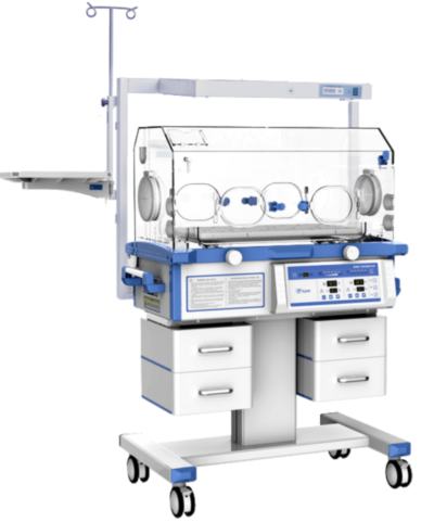 Incubator for air and skin monitoring