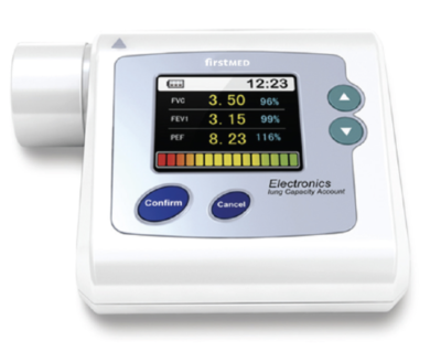Handheld spirometer