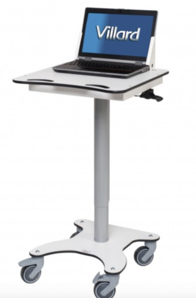 Height-adjustable laptop cart