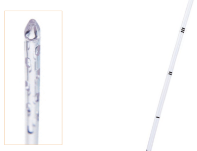 PVC ventricular ventilation catheter, closed end