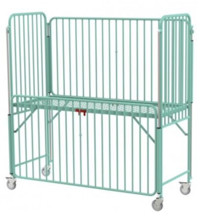 Lit parc epoxy - 2 cotes coulissants