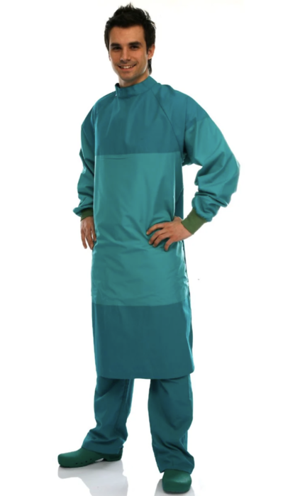 Bavoir à protection intégrale lavable de bloc opératoire